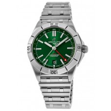 Breitling Chronomat Automatic GMT 40 Green Dial Steel Men's Replica Watch A32398101L1A1