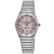 Breitling Chronomat Quartz 32 Pink Dial Steel Women's Replica Watch A77310101K1A1