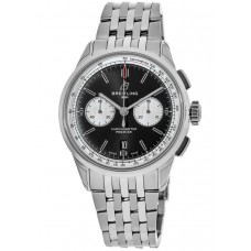 Breitling Premier B01 Chronograph 42 Black Dial Stainless Steel Men's Replica Watch AB0118371B1A1