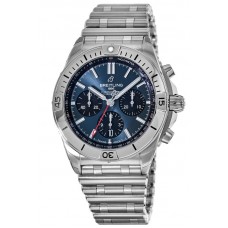 Breitling Chronomat B01 42 Blue Chronograph Dial Stainless Steel Men's Replica Watch AB0134101C1A1