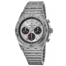 Breitling Chronomat B01 42 Silver Chronograph Dial Stainless Steel Men's Replica Watch AB0134101G1A1