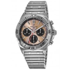 Breitling Chronomat B01 42 Copper Chronograph Dial Stainless Steel Men's Replica Watch AB0134101K1A1