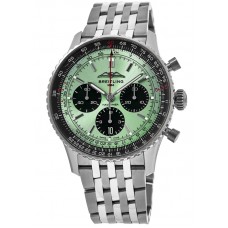 Breitling Navitimer B01 Chronograph 43 Mint Green Dial Steel Men's Replica Watch AB0138241L1A1