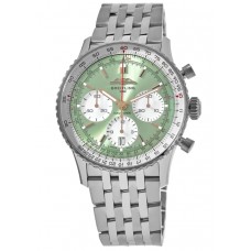 Breitling Navitimer B01 Chronograph 41 Green Dial Steel Men's Replica Watch AB0139211L1A1