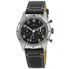Breitling Aviator 8 AVI Ref. 765 1953 Re-Edition Black Dial Black Leather Strap Men's Replica Watch AB0920131B1X1