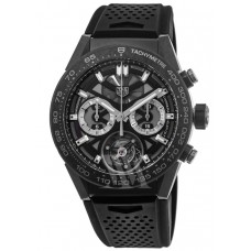Tag Heuer Carrera Tourbillon Black Titanium Men's Replica Watch CAR5A8W.FT6071
