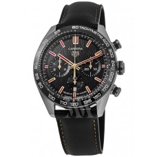 Tag Heuer Carrera Limited Edition Year of the Rabbit Black Dial Leather Strap Men's Replica Watch CBN2A1L.FC6521