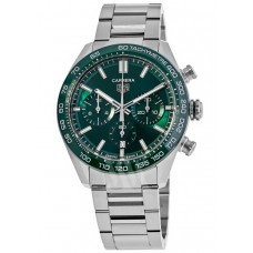 Tag Heuer Carrera Chronograph Automatic 44mm Green Dial Steel   Men's Replica Watch CBN2A1N.BA0643