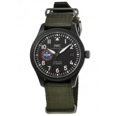 IWC Pilot's Mark XVIII Top Gun SFTI Black Dial Textile Strap Men's Replica Watch IW324712