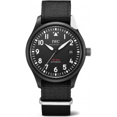 IWC Pilot's Top Gun Black Dial Fabric Strap Men's Replica Watch IW326906