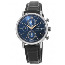 IWC Portofino Chronograph Automatic Blue Dial Men's Replica Watch IW391036