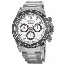 Rolex Cosmograph Daytona Oystersteel White Dial Ceramic Bezel  Men's Replica Watch M116500LN-0001