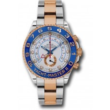 Rolex Yacht-Master White Dial Stainless Steel and 18k Everose Gold Men's Replica Watch M116681-0001