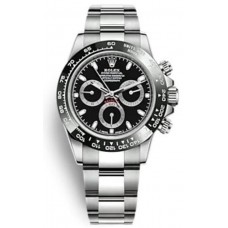 Rolex Cosmograph Daytona Stainless Steel Black Dial Men's Replica Watch M126500LN-0002