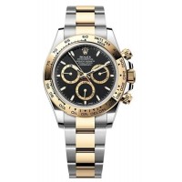 Rolex Cosmograph Daytona Stainless Steel and Yellow Gold Black Dial Men's Replica Watch M126503-0003