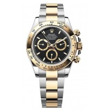 Rolex Cosmograph Daytona Stainless Steel and Yellow Gold Black Dial Men's Replica Watch M126503-0003