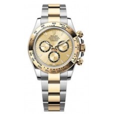 Rolex Cosmograph Daytona Stainless Steel and Yellow Gold Golden Dial Men's Replica Watch M126503-0004