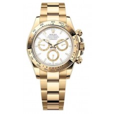 Rolex Cosmograph Daytona Yellow Gold White Dial Men's Replica Watch M126508-0001