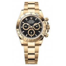 Rolex Cosmograph Daytona Yellow Gold Black Dial Men's Replica Watch M126508-0004