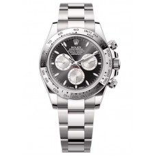 Rolex Cosmograph Daytona White Gold Black and Steel Dial Men's Replica Watch M126509-0001
