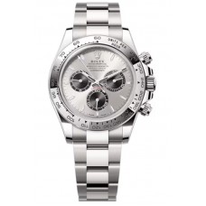 Rolex Cosmograph Daytona White Gold Steel and Black Dial Men's Replica Watch M126509-0003