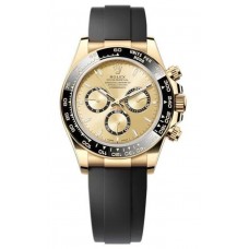 Rolex Cosmograph Daytona Yellow Gold Golden Dial Oysterflex Men's Replica Watch M126518LN-0010