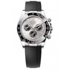Rolex Cosmograph Daytona White Gold Steel and Black Dial Oysterflex Men's Replica Watch M126519LN-0006