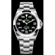 Rolex Air King Black Dial Steel Men's Replica Watch M126900-0001