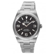 Rolex Explorer Oyster Perpetual Black Dial Steel Men's Replica Watch M214270-0003