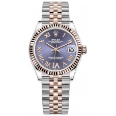 Rolex Datejust 31 Aubergine Pave Roman Dial Women's Replica Watch M278271-0020