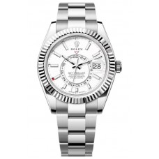 Rolex Sky-Dweller White Rolesor White Dial Oyster Men's Replica Watch M336934-0003