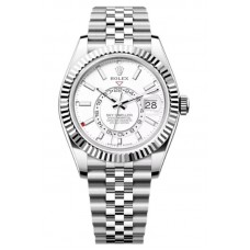 Rolex Sky-Dweller White Rolesor White Dial Jubilee Men's Replica Watch M336934-0004