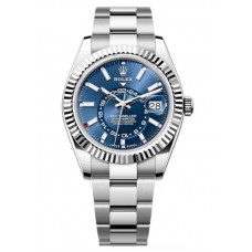 Rolex Sky-Dweller White Rolesor Blue Dial Oyster Men's Replica Watch M336934-0005