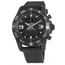 Breitling Professional Chronospace Military Black Steel Digital &amp; Analog Men's Replica Watch M78367101B1W1-PO
