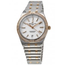 Breitling Chronomat Automatic 36 Rose Gold &amp; Steel Diamond Women's Replica Watch U10380591A2U1