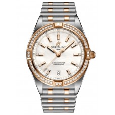 Breitling Chronomat Quartz 32 Rose Gold &amp; Steel Diamond  Women's Replica Watch U77310591A2U1