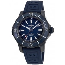 Breitling Superocean Automatic 48 Blue Dial Blue Rubber Strap Men's Replica Watch V17369161C1S1