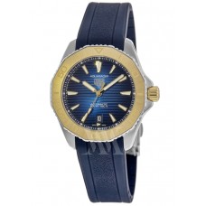 Tag Heuer Aquaracer Professional 200 Blue Dial Gold Bezel Rubber Strap Men's Replica Watch WBP2150.FT6210