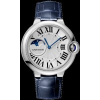 Cartier Ballon Bleu de Cartier Silver Dial Leather Strap Women's Replica Watch WSBB0029