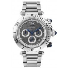 Cartier Pasha De Cartier Grey Dial Steel Men's Replica Watch WSPA0027