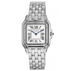 Cartier Panthere de Cartier Medium Silver Dial Stainless Steel  Women's Replica Watch WSPN0007