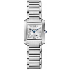 Cartier Tank Francaise Small Silver Dial Women's Replica Watch WSTA0065