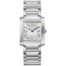 Cartier Tank Francaise Silver Dial Steel Unisex Replica Watch WSTA0074