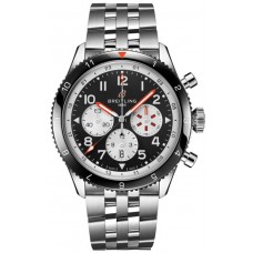 Breitling Super Avi B04 Chronograph GMT 46 Mosquito Black Dial Steel Men's Replica Watch YB04451A1B1A1