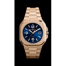 Bell & Ross BR 05 Rose Gold with Dark Electric Blue Dial Automatic Watch BR05A-BLU-PG/SPG replica