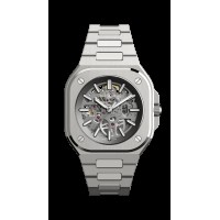 Bell & Ross Mens BR05 Automatic Grey Skeleton Dial Stainless Steel Bracelet Watch BR05A-GR-SK-ST/SST replica