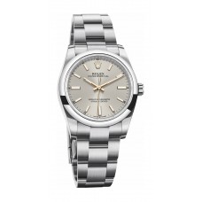 Rolex Oyster Perpetual 34 Silver Dial Oyster Bracelet m124200-0001 replica