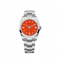 Rolex Oyster Perpetual 36 Coral Red Dial Oyster bracelet m126000-0007 replica
