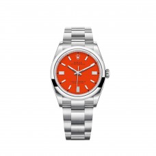 Rolex Oyster Perpetual 36 Coral Red Dial Oyster bracelet m126000-0007 replica