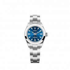Rolex Oyster Perpetual 28 bright blue dial m276200-0003 replica